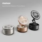 MOMAX 1-SNAP GO Auto Suction Magnetic Phone Stand (Desert Titanium) - Image 3