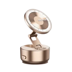 MOMAX 1-SNAP GO Auto Suction Magnetic Phone Stand (Desert Titanium)