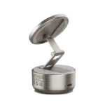 MOMAX 1-SNAP GO Auto Suction Magnetic Phone Stand (Titanium) - Image 2