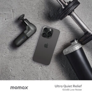 MOMAX Relaxmus Fascia Mini Massager - Black - Image 3