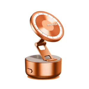 MOMAX 1-SNAP GO Auto Suction Magnetic Phone Stand ( Orange )