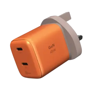 MOMAX 1-Charge 45W 2-Port GaN Charge Orange - Image 1