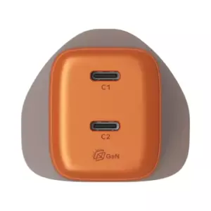 MOMAX 1-Charge 45W 2-Port GaN Charge Orange - Image 2