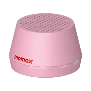 MOMAX 1-VIBE GO LITE Magnetic Wireless Speaker (Pink) - Image 1
