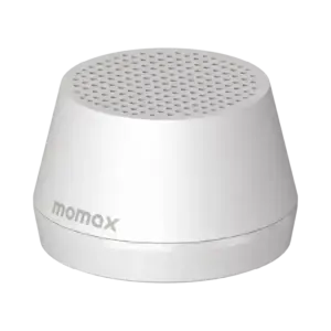 MOMAX 1-VIBE GO LITE Magnetic Wireless Speaker (White) - Image 1