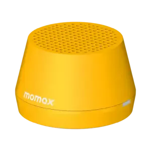 MOMAX 1-VIBE GO LITE Magnetic Wireless Speaker (Yellow) - Image 1