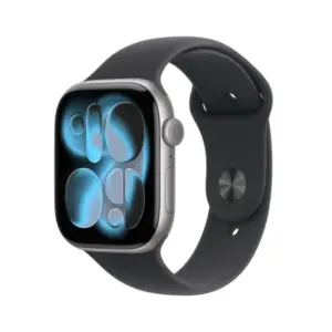 Apple Watch Series 11 GPS + Cellular 46mm Space Grey Aluminium Case with Black Sport Band - M/L - Image 2
