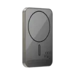 MOMAX 1-Power Q.Pass 5000mAh Qi2 Magnetic Wireless Battery Pack (Titanium) - Image 2