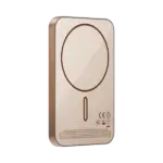 MOMAX 1-Power Q.Pass 5000mAh Qi2 Magnetic Wireless Battery Pack (Desert Titanium) - Image 2