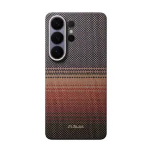 Pitaka Edge Ultra Slim Case with Aaron Button for Samsung S26 Ultra (Sunset)
