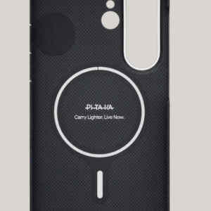 Pitaka Edge Ultra Slim Case with Aaron Button for Samsung S26 Ultra (Black/Grey) - Image 4