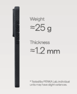 Pitaka Edge Ultra Slim Case with Aaron Button for Samsung S26 Ultra (Black/Grey) - Image 3