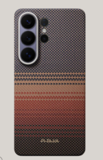 Pitaka Edge Ultra Slim Case with Aaron Button for Samsung S26 Ultra (Sunset) - Image 2