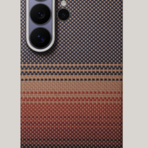 Pitaka Edge Ultra Slim Case with Aaron Button for Samsung S26 Ultra (Sunset) - Image 2