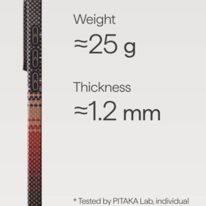 Pitaka Edge Ultra Slim Case with Aaron Button for Samsung S26 Ultra (Sunset) - Image 4