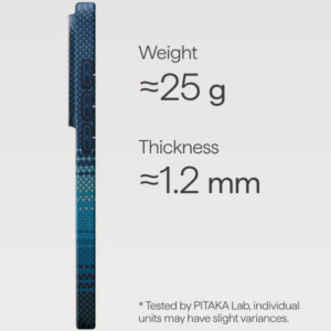 Pitaka Edge Ultra Slim Case with Aaron Button for Samsung S26 Ultra (Moonrise) - Image 4