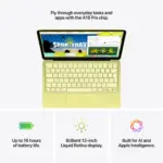 Apple MacBook Neo 13, A18 Pro Chipset, 8 GB RAM, 256 GB Storage, English/Arabic Keyboard, Citrus - Image 5