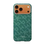 PITAKA Monogram-Gold/Green Ultra-Slim Case for iPhone 17 Pro max