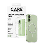 CARE by PanzerGlass® Flagship Case Transparent Urban Explorer w. White MagSafe iPhone 17 2025 6.3"