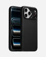 AULUMU A18 Partical Vegan leather case  iPhone 18/17 Pro ,Black