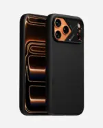 AULUMU A18 Partical Vegan leather case  iPhone 18/17 Pro ,Black - Image 3