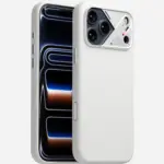 AULUMU A18 Partical Vegan leather case  iPhone 18/17 Pro ,White