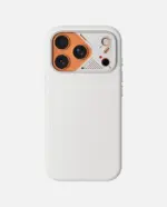 AULUMU A18 Partical Vegan leather case  iPhone 18/17 Pro ,White - Image 6