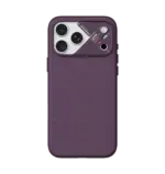 AULUMU A18 Partical Vegan leather case  iPhone 18/17 Pro Max, Dark Cherry