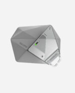 AULUMU A39 Geometric Case for AirPods Pro 3 | Lock & Lanyard, Gray