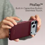 PITAKA Burgundy (Argyle) Edge Case for iPhone 18 Pro Max - Image 3