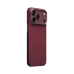 PITAKA Burgundy (Argyle) Edge Case For iPhone 18 Pro